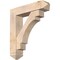 Ekena Millwork Merced Arts and Crafts Smooth Bracket w/ Offset Brace, Douglas Fir, 7 1/2"W x 32"D x 36"H BKT0806X32X36MRC03SDF - alternate 1